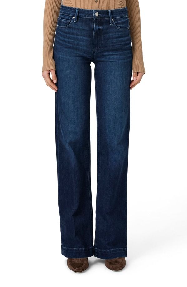 ペイジ レディース ボトムス デニムパンツ ワイドレッグ ハイウエスト ジーンズ PAIGE Leenahigh Waist Wide Leg Jeans Praline