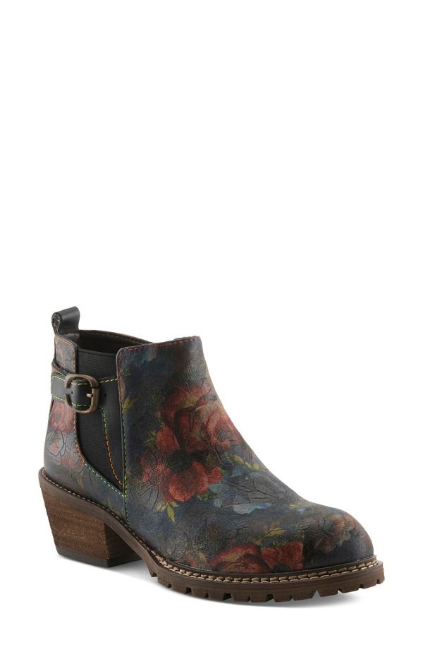 スプリングステップ レディース シューズ ブーツ・レインブーツ LArtiste by Spring Step Farruko Bootie Navy Multi ネイビー