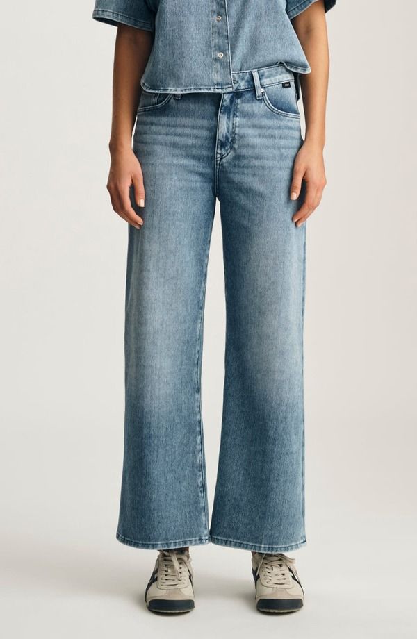 マーヴィ ジーンズ レディース ボトムス デニムパンツ ワイドレッグ アンクル Mavi Jeans Paloma Wide Leg Ankle Jeans Mid Move