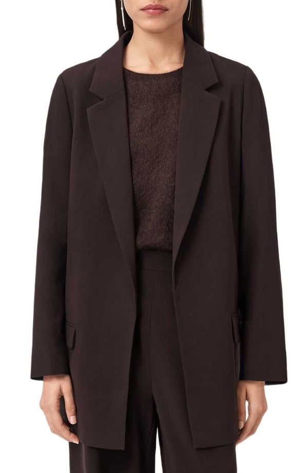 オールセインツ レディース アウター ジャケット・ブルゾン ブレザー AllSaints Aleida Long Blazer Oxblood Red レッド