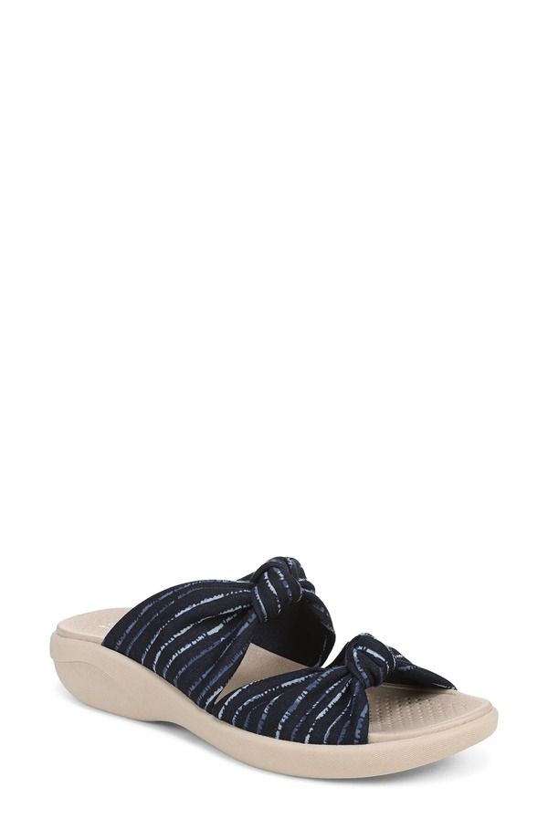 ライフストライド レディース シューズ ヒール サンダル LifeStride Caring Slide Sandal Navy Blue Multi ネイビー