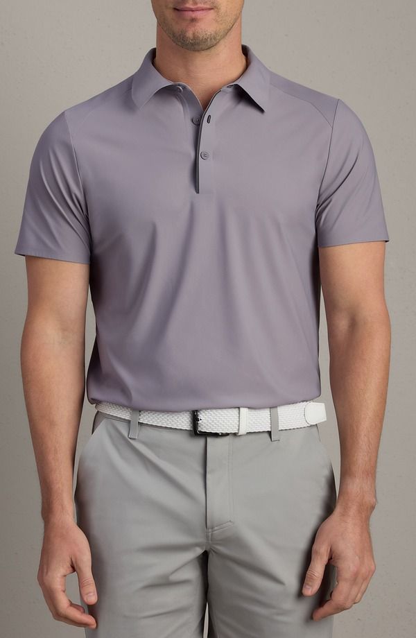 ローヌ メンズ トップス ポロシャツ Rhone Approach Performance Polo Purple Smoke スモーク