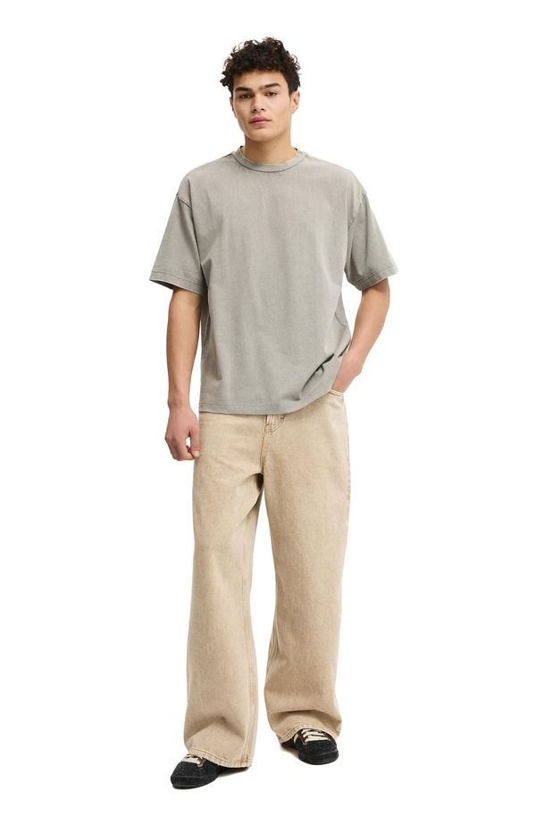 コットンオン メンズ トップス Tシャツ Cotton Mens Box Fit Plain TShirt Slate Stone Wash スレート 9,225円