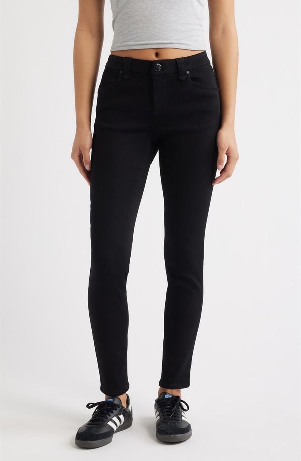 1822 デニム レディース ボトムス デニムパンツ ハイウエスト ジーンズ 1822 Denim Better Butter High Waist Skinny Jeans Black ブラック
