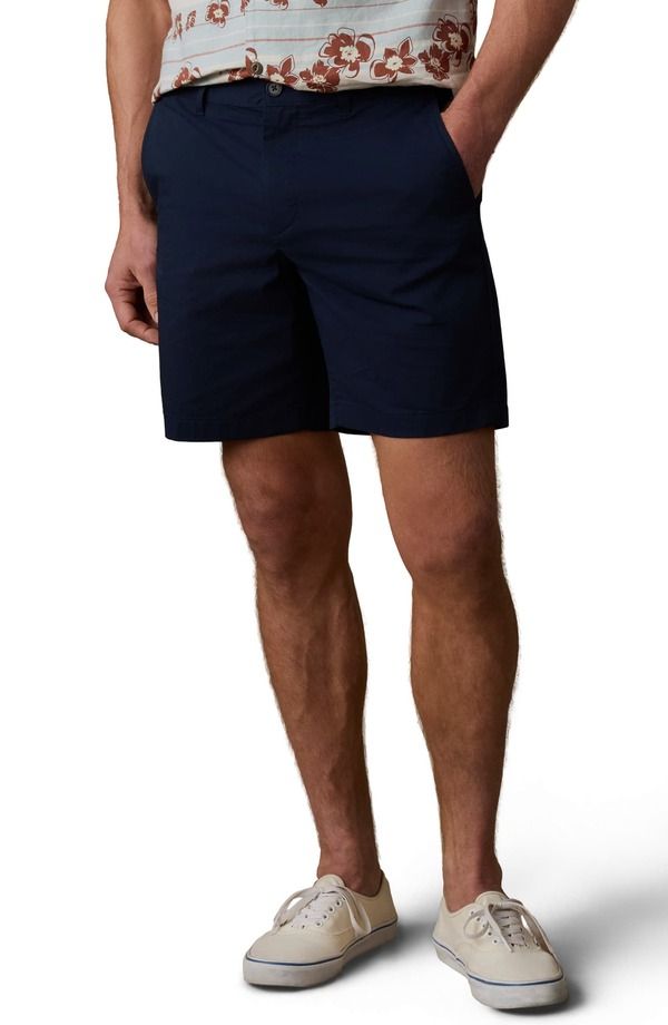 ファレティ メンズ ボトムス ハーフパンツ・ショーツ ショートパンツ コットン Faherty Movement Organicotton Blend Chino Shorts Navy ネイビー