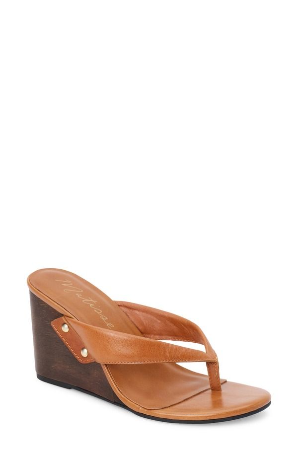 マチス レディース シューズ ヒール Matisse Maryland Wedge Flip Flop Butterscotch