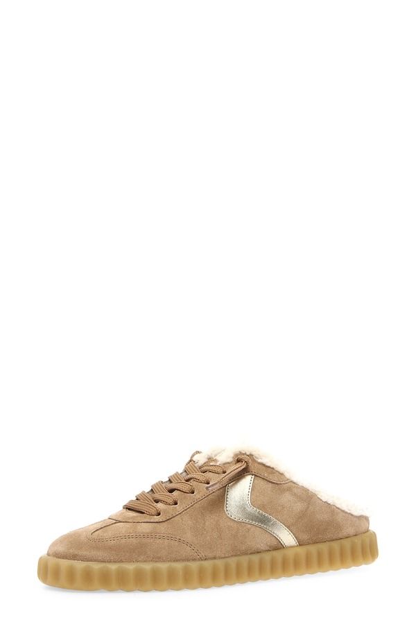 ボイルブランシェ レディース シューズ サンダル Voile Blanche Ines Faux Shearling Lined Mule Light Brown ブラウン
