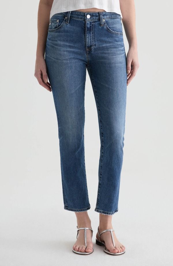 エージー レディース ボトムス デニムパンツ ストレート アンクル ジーンズ AG Mari Ankle Slim Straight Leg Jeans 15 Years Prague