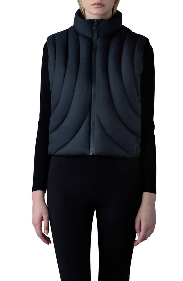 マッカージュ レディース アウター ジャケット・ブルゾン ベスト ダウン Mackage Adana Waterepellent 750 Fill Power Down Vest Black ブラック