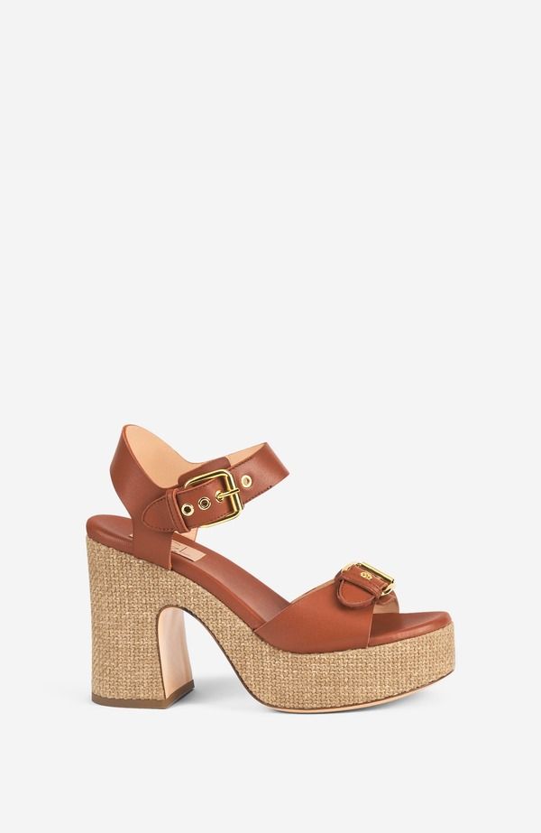エージーエル レディース シューズ ヒール プラットフォーム サンダル AGL Sista Buckles Platform Sandal Syrup