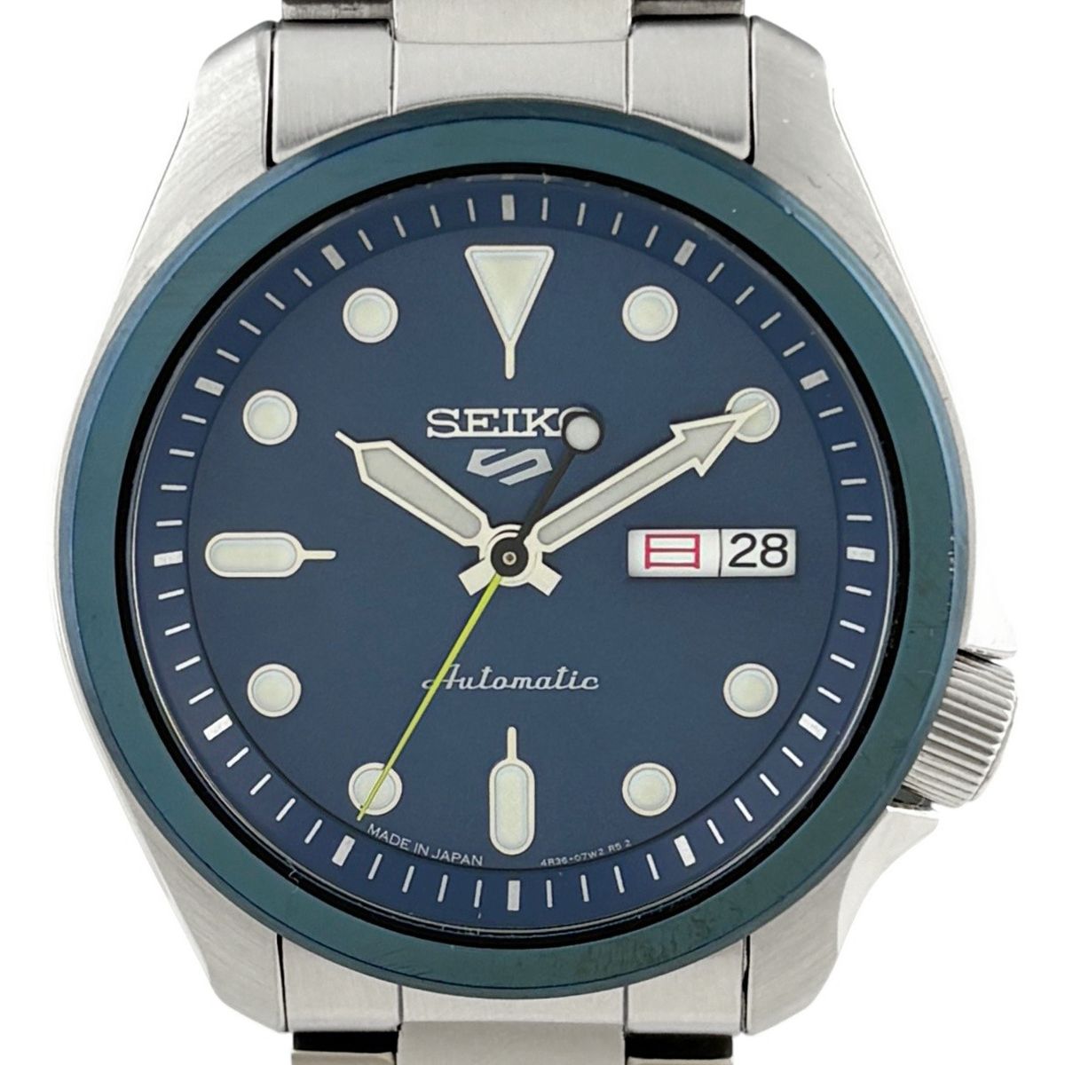 【保証書】セイコー SEIKO 5スポーツ ジャパンコレクション 2020 SBSA061/4R36-08M0 腕時計 SS 自動巻き ブルー系 メンズ 【中古】