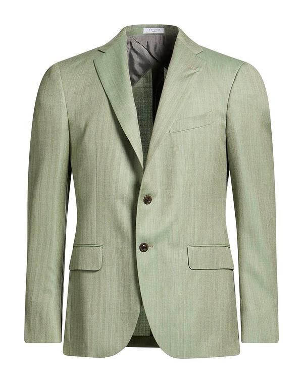 ボリオリ メンズ アウター ジャケット・ブルゾン BOGLIOLI テーラードジャケット Sage Green グリーン