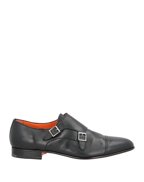サントーニ メンズ シューズ スリッポン・ローファー SANTONI モカシン Black ブラック