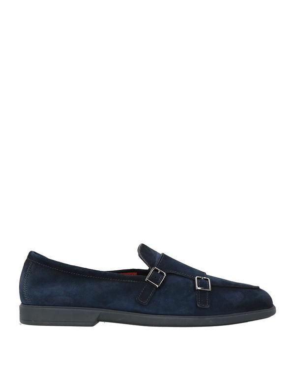 サントーニ メンズ シューズ スリッポン・ローファー SANTONI モカシン Midnight Blue ブルー