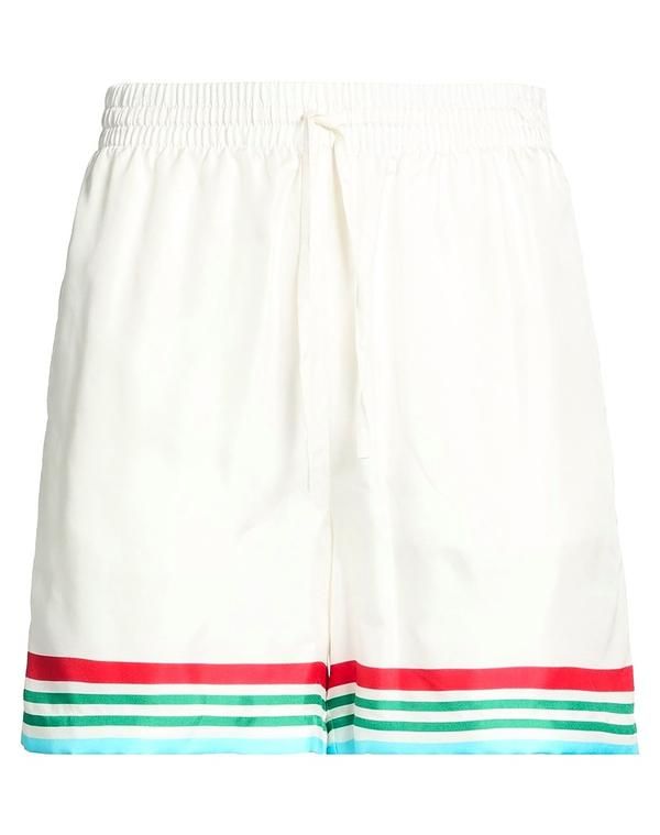 カサブランカ メンズ ボトムス ハーフパンツ・ショーツ CASABLANCA ショートパンツ＆バミューダパンツ White ホワイト
