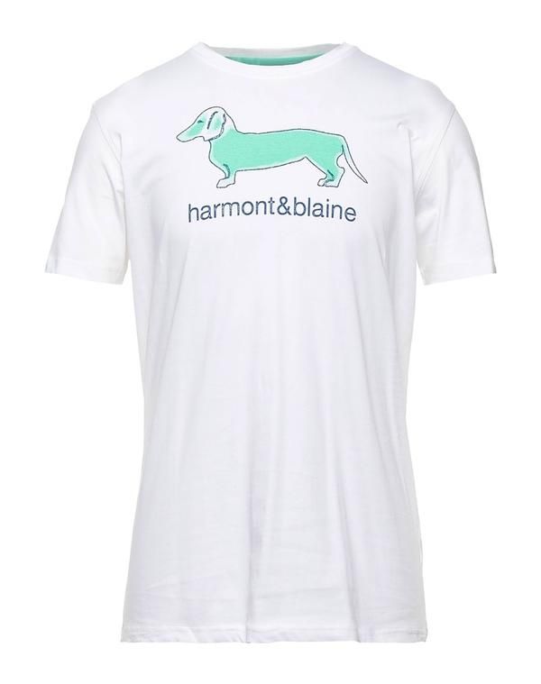 ハーモント ブレイン メンズ トップス Tシャツ HARMONT BLAINE Ｔシャツ White ホワイト