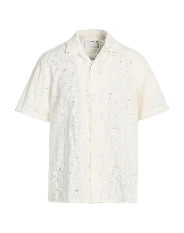 セレクテッドオム メンズ トップス シャツ SELECTED HOMME 無地シャツ White ホワイト