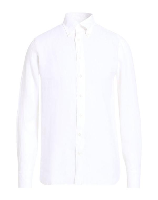ラルディーニ メンズ トップス シャツ LARDINI 無地シャツ White ホワイト