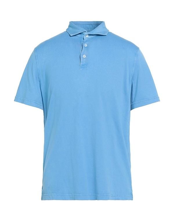 フェデーリ メンズ トップス ポロシャツ FEDELI ポロシャツ Light Blue ブルー
