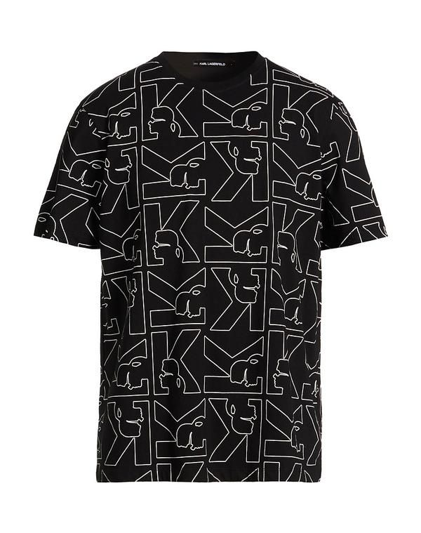 カール ラガーフェルド メンズ トップス Tシャツ KARLAGERFELD Ｔシャツ Black ブラック