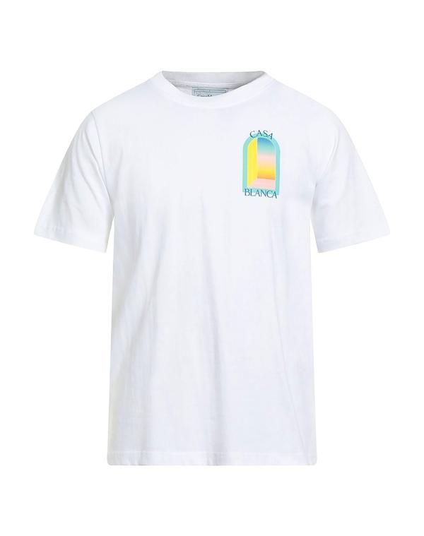 カサブランカ メンズ トップス Tシャツ CASABLANCA Ｔシャツ White ホワイト