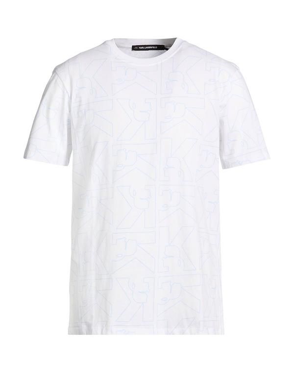 カール ラガーフェルド メンズ トップス Tシャツ KARLAGERFELD Ｔシャツ White ホワイト