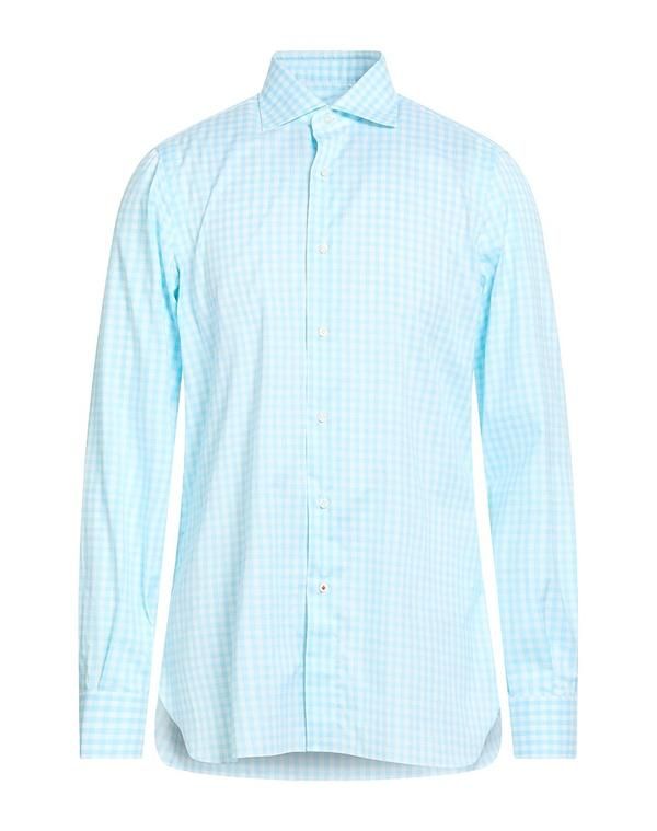 イザイア メンズ トップス シャツ ISAIA チェック柄シャツ Sky Blue