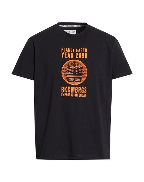ビッケンバーグス メンズ トップス Tシャツ BIKKEMBERGS Ｔシャツ Black ブラック