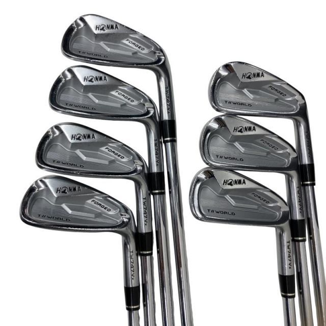 【中古】 本間ゴルフ TOUR WORLD TW747Vx 8S アイアンセット IR 純正特注シャフト (フレックスS) メンズ 男性用 右利き 右用 Cランク ゴルフクラブ