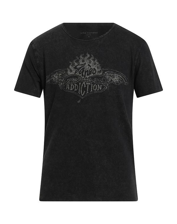 ジョンバルベイトス メンズ トップス Tシャツ JOHN VARVATOS Ｔシャツ Black ブラック