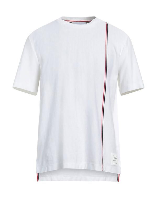 トムブラウン メンズ トップス Tシャツ THOM BROWNE Ｔシャツ White ホワイト