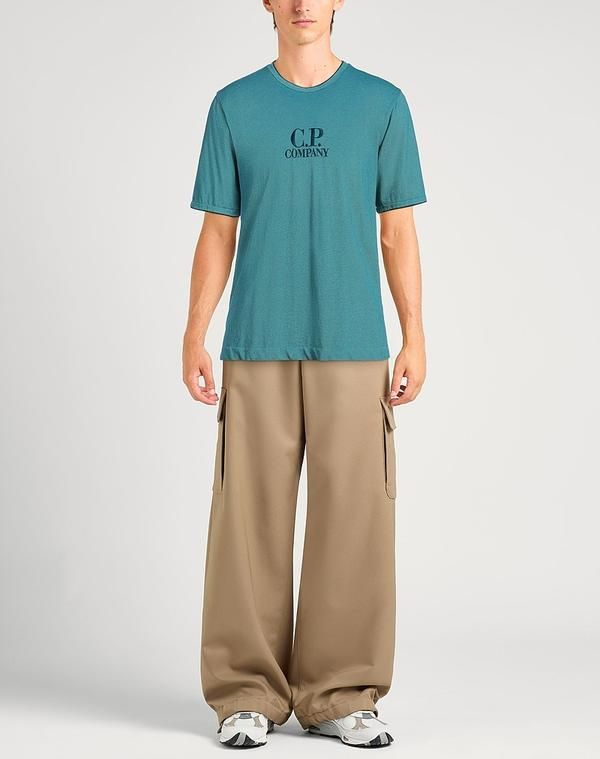 シーピーカンパニー メンズ トップス Tシャツ CP COMPANY Ｔシャツ Turquoise Blue ブルー