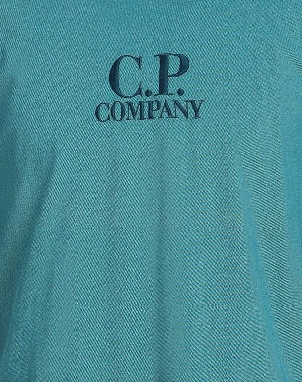 シーピーカンパニー メンズ トップス Tシャツ CP COMPANY Ｔシャツ Turquoise Blue ブルー