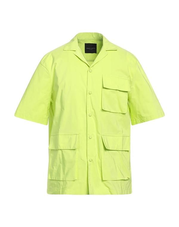 ロベルトコリーナ メンズ トップス シャツ ROBERTO COLLINA 無地シャツ Lime Green ライム