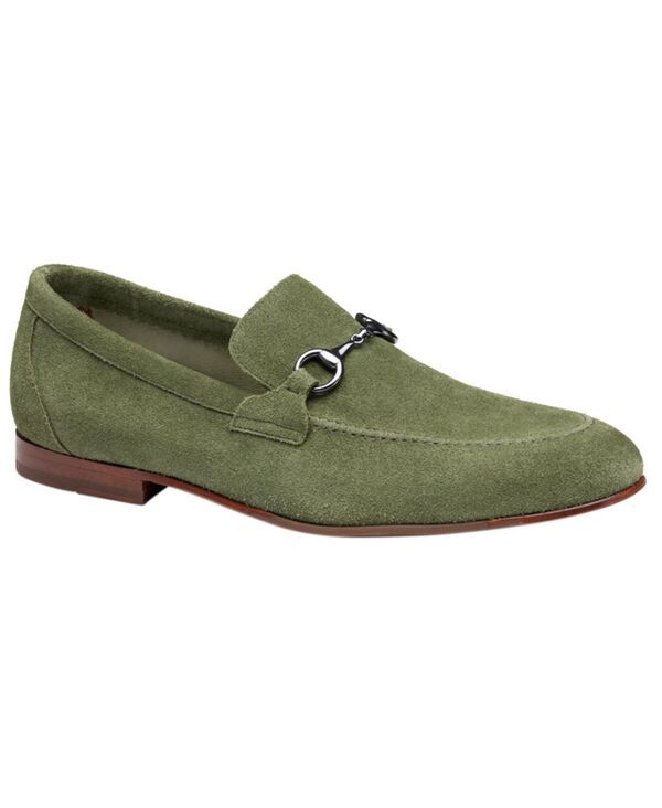 ジョンストンアンドマーフィー メンズ シューズ スリッポン・ローファー Johnston Murphy Mens Higgins Bit Round Toe Loafersage Suede セージ