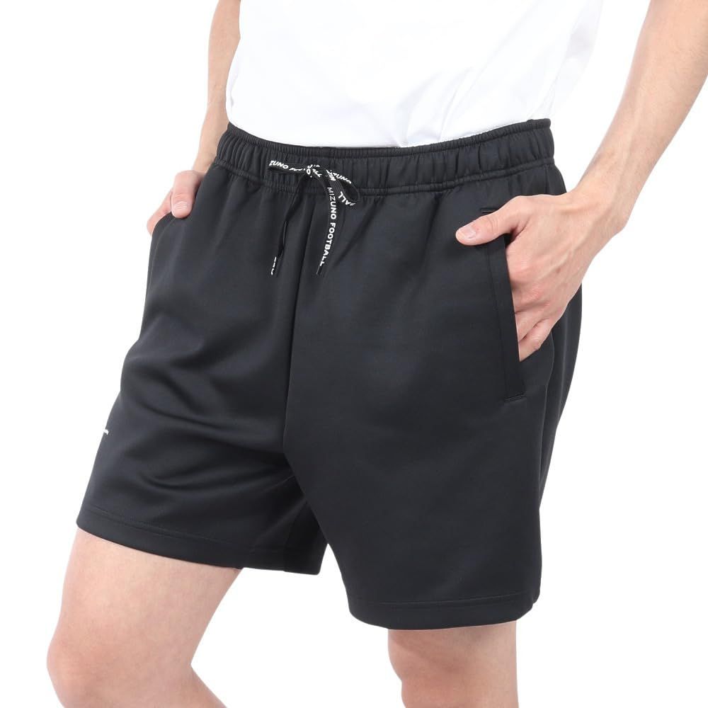新品 [ミズノ] サッカー ショーツ ハーフパンツ OFF THE PITCH ストレッチ スリムシルエット 男女兼用 P2MDB066 ユニセックス大人 ブラック 3XL