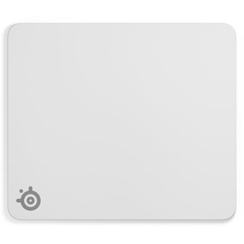 SteelSeries ゲーミングマウスパッド QcK Heavy L White 極厚 45cm×40cm×0.6cm ノンスリップラバーベース 滑り止め加工 耐水 水洗い可能 耐久性 67503 ホワイトkoe f13e4af5