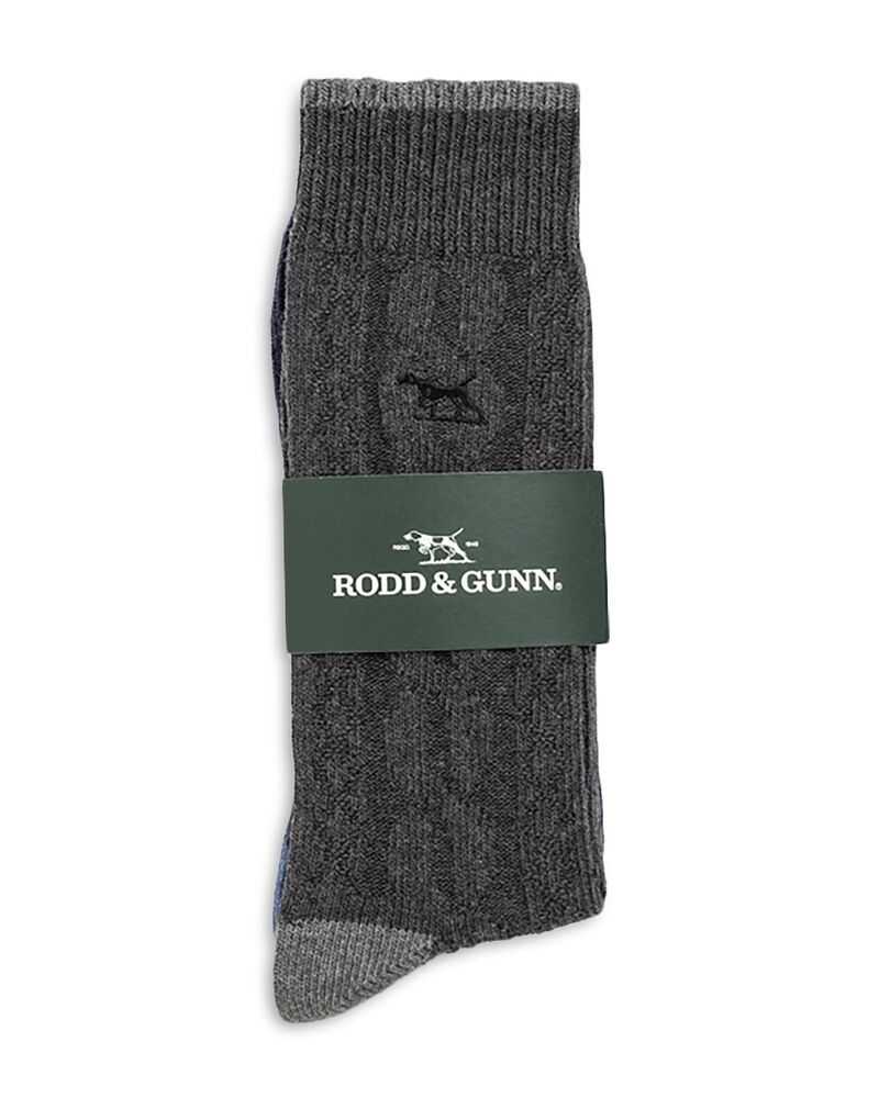 ロッドアンドグン メンズ アンダーウェア 靴下 ニット Rodd Gunn Dunedin Cable Knit Socks Pack of 2 Denim デニム