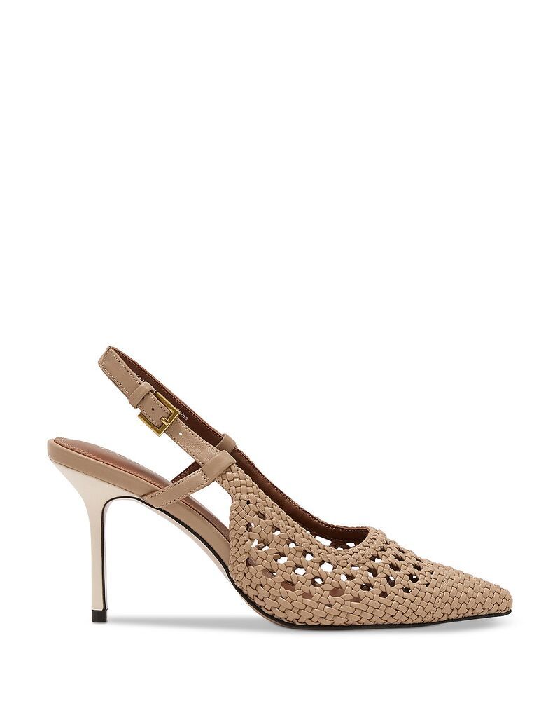 レイス レディース シューズ パンプス REISS Womens Woven Slingback Pumps Taupe トープ