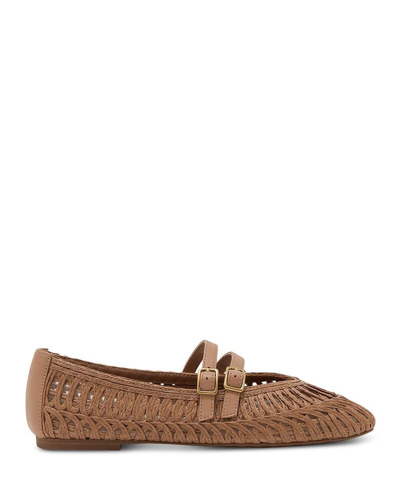 レイス レディース シューズ パンプス レザー REISS Womens Jute Leather Ballet Flats Neutral