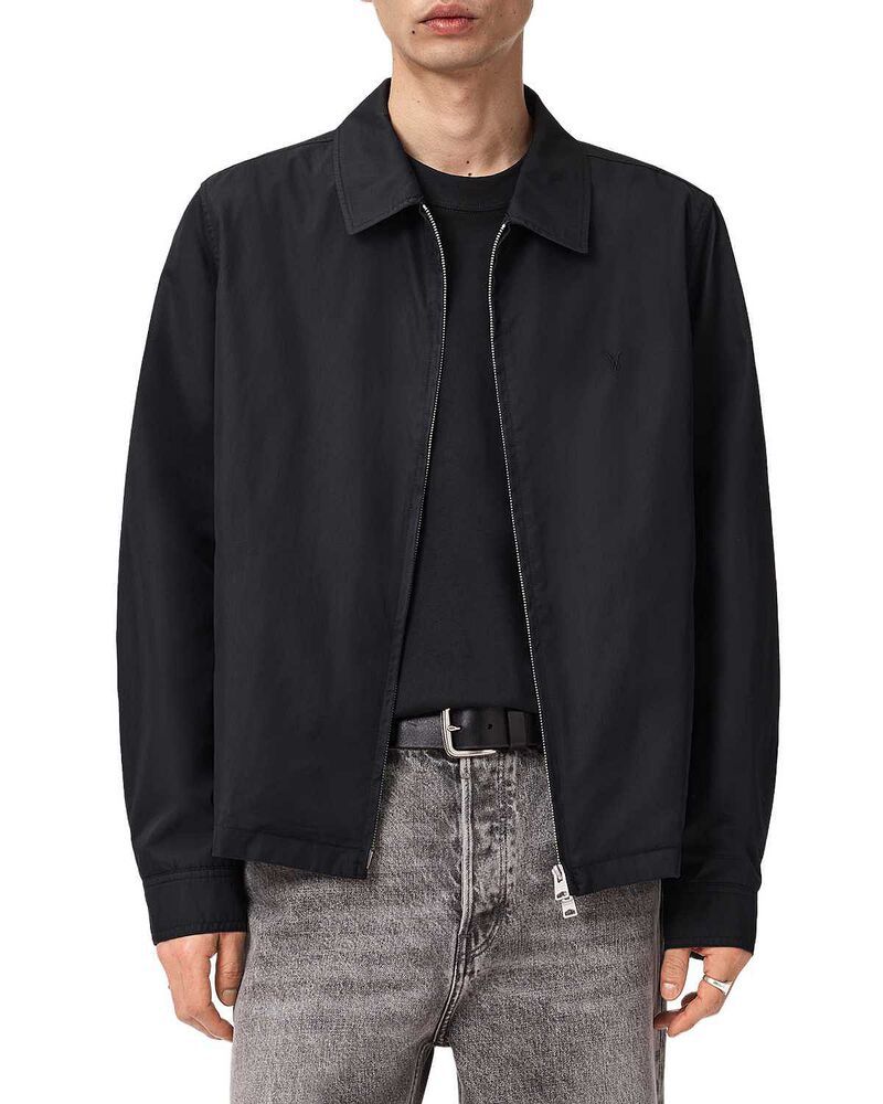 オールセインツ メンズ アウター ジャケット・ブルゾン ALLSAINTS Trey Jacket Jet Black ブラック