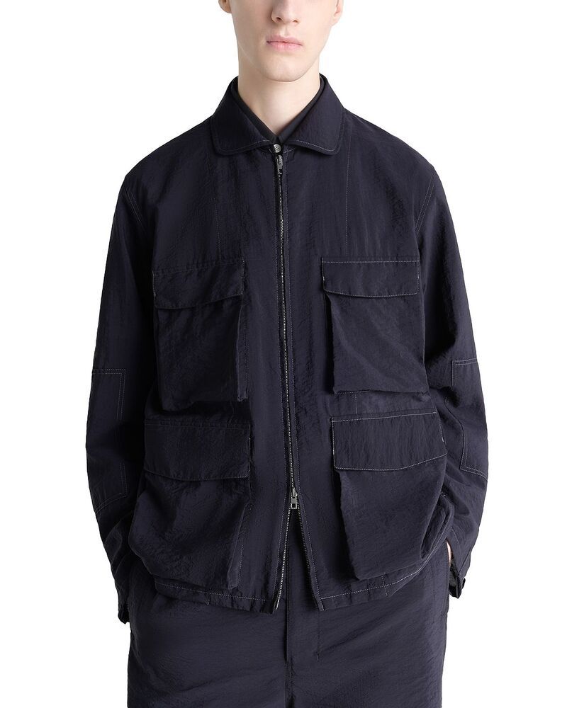 ルメール メンズ アウター ジャケット・ブルゾン Lemaire 3D Pocket Jacket Squid Ink