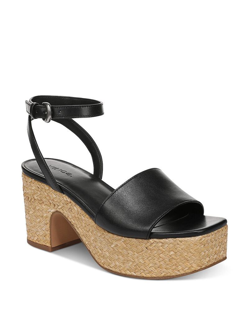 ヴィンス レディース シューズ サンダル プラットフォーム Vince Womens Castella Platform Sandals Black ブラック