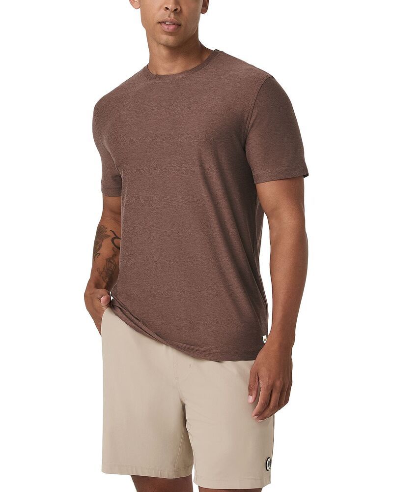 ビュオーリ メンズ トップス Tシャツ Vuori Strato Short Sleeve Tech Tee Sable Heather ヘザー