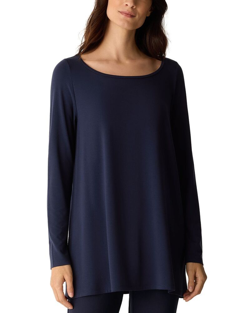 エイリーンフィッシャー レディース トップス シャツ Eileen Fisher Ballet Neck Tunic Ink