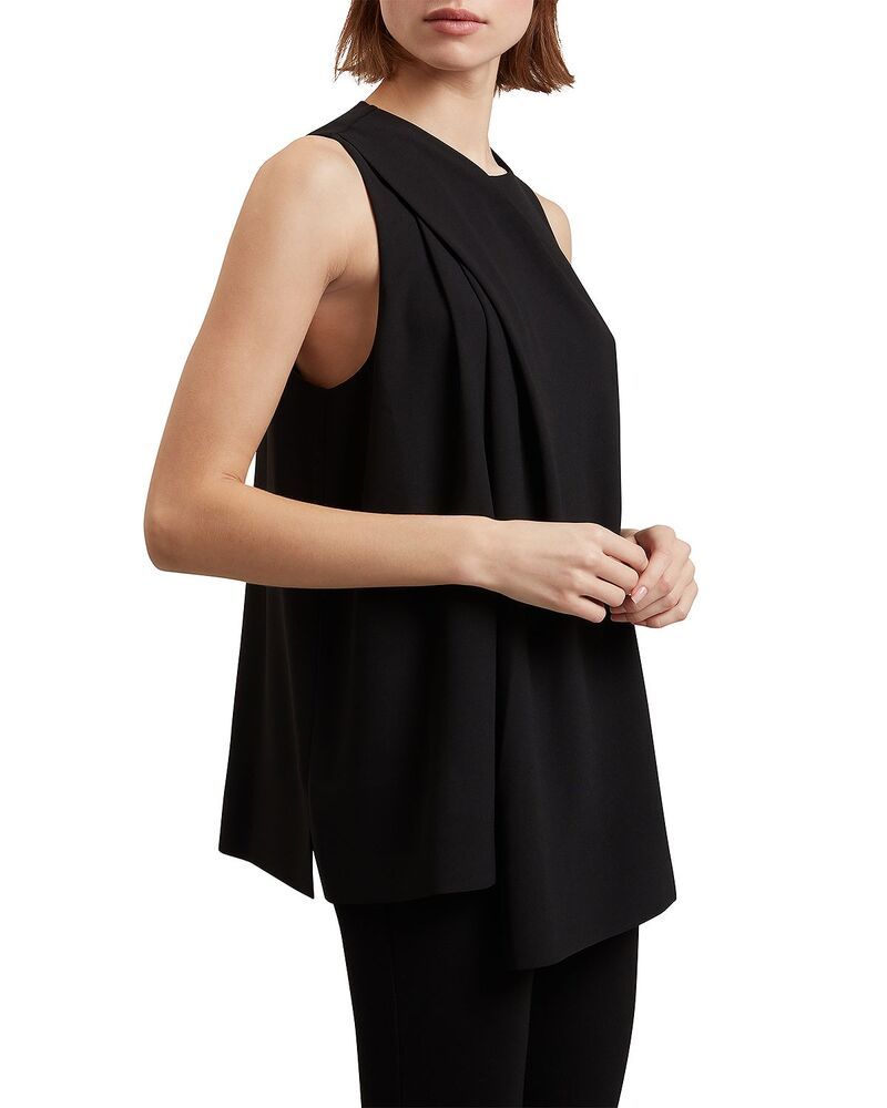 テッドベーカー レディース トップス シャツ ドレープ ノースリーブ Ted Baker Icana Draped Sleeveless Top Black ブラック