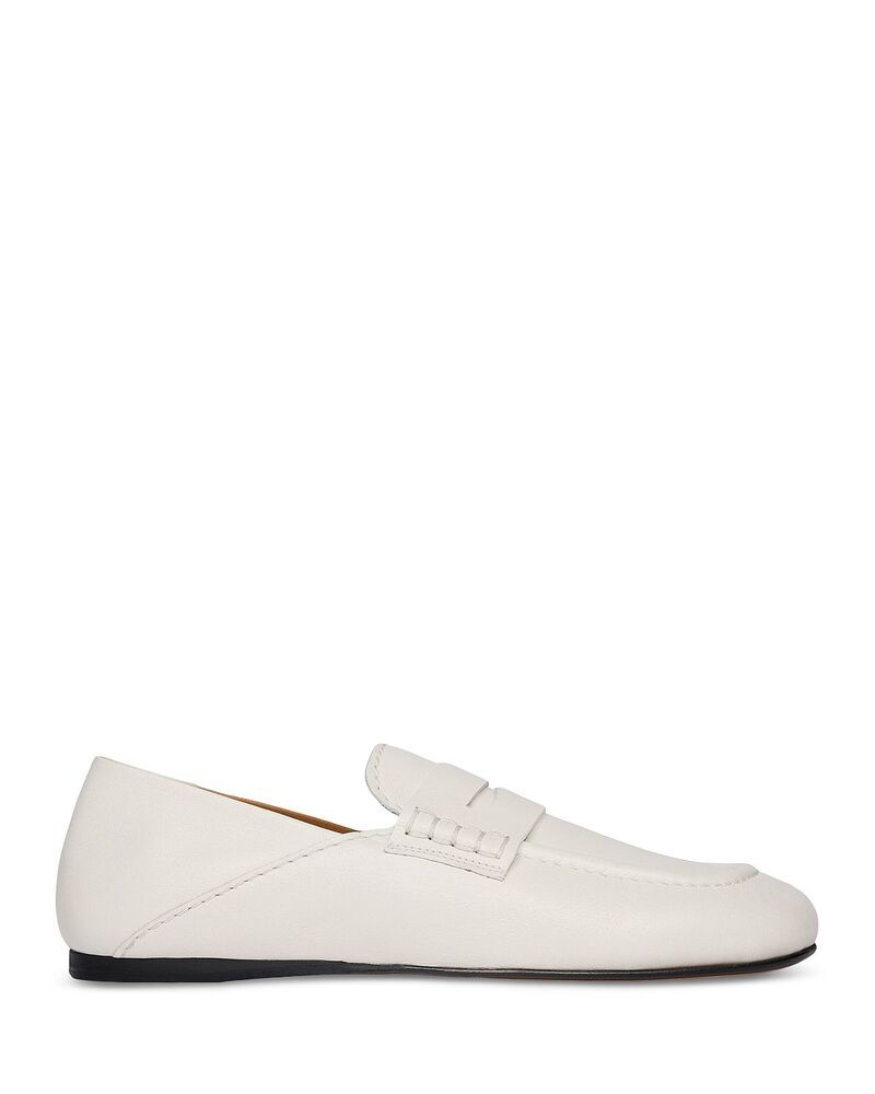 サンドロ レディース シューズ パンプス レザー ローファー Sandro Womensailor Leather Loafer Flats White ホワイト