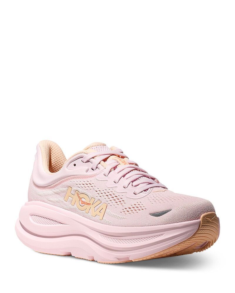 ホカオネオネ レディース シューズ スニーカー HOKA Womens Bondi 9 Running Sneakers LilacreamTangerine Glow クリーム