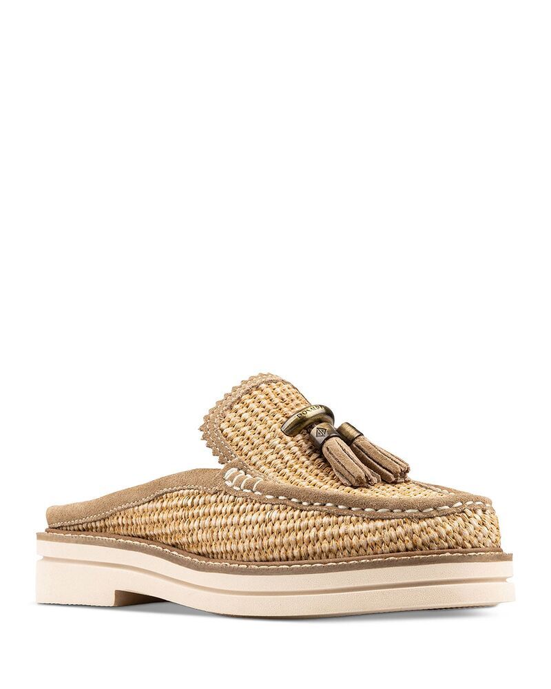 ドナルドプリネール レディース シューズ スリッポン・ローファー Donald Pliner Womens Tassel Mule Loafers Tobacco