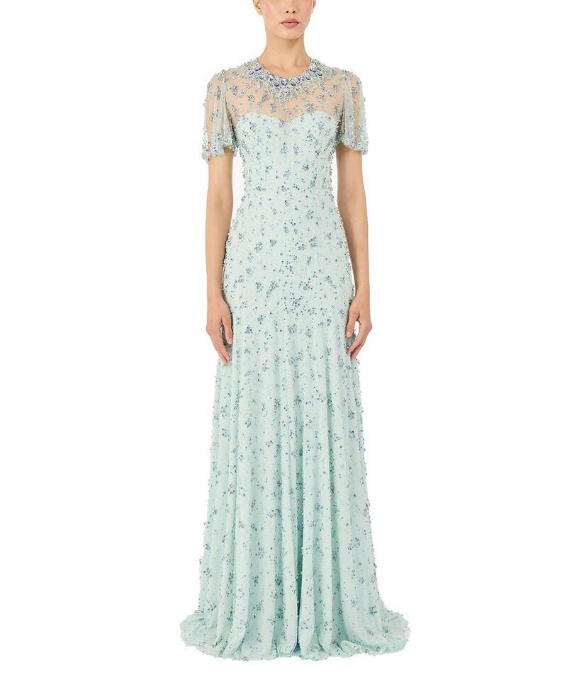 ジェニー・パッカム レディース トップス ワンピース マキシ Jenny Packhambiance Beaded Maxi Dress Alice Blue ブルー